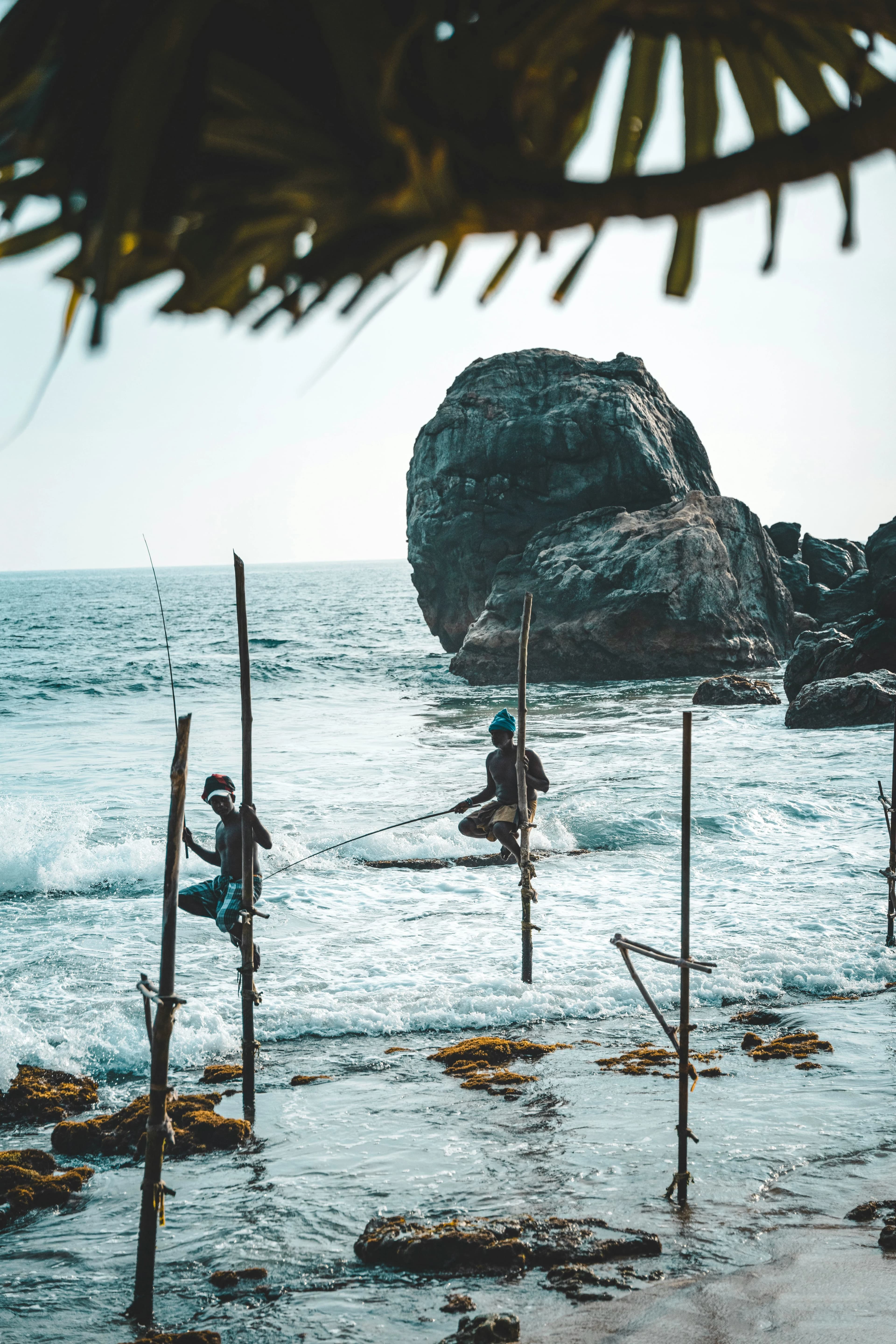 Galle Fort traditional Fishing in Sri Lanka
